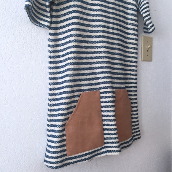 Anthropologie Striped Dress with Leather Pockets Size S - Picture 3 of 8